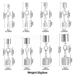 8 Styles Alloy Lobster Claw Clasps&nbsp;FIND-CJ0001-44S