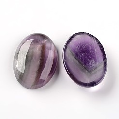 楕円形の天然アメジストカボション  30x22x6.8mm&nbsp;G-I172-22x30mm-05