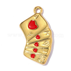 304 Stainless Steel Enamel Pendants&nbsp;STAS-OY018-02G