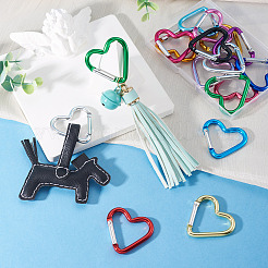 15Pcs 15 Colors Zinc Alloy Screw Locking Carabiner&nbsp;FIND-TA0009-84