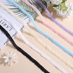 18M 6 Colors Polyester Elastic Lace Trim&nbsp;SRIB-GF0001-33