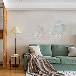 Mirror Wall Stickers&nbsp;DIY-WH0282-26B