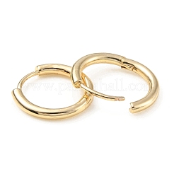 真鍮huggieフープピアス  ライトゴールド  12ゲージ  14.5x15.5x2mm  ピン：0.9mm&nbsp;KK-C024-16A-KCG