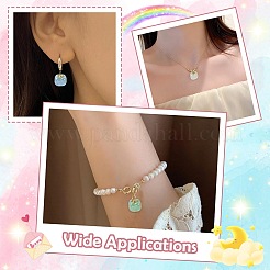 18 個 6 色 UV メッキアクリルビーズ  虹色の  柿  黄金の合金パーツ  ミックスカラー  15.5~16x14.5~15x14.5~15mm  穴：1~1.4mm  3個/カラー&nbsp;MACR-CJ0002-35