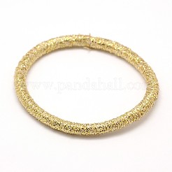 女の子のヘアアクセサリー  ナイロン糸弾性繊維ヘアゴム  ポニーテールホルダー  ゴールド  44mm&nbsp;OHAR-J016-04