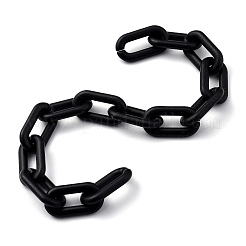 手作りのスプレー塗装ccbプラスチックアズキチェーン  楕円形のリンクチェーン  ハンドバッグチェーン作り用  ミックスカラー  リンク：20.5x10.5x3mm  39.37インチ（1m）/連  1連売り/セット&nbsp;AJEW-JB00729