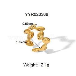 304 Stainless Steel Cuff Rings for Women&nbsp;CD9702-5