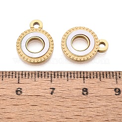 304 Stainless Steel Enamel Pendants&nbsp;STAS-Q111-15G-01