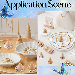 30Pcs Wooden Ring Displays&nbsp;RDIS-SC0001-05A