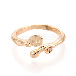 Brass Cuff Ring Settings&nbsp;KK-T076-41G
