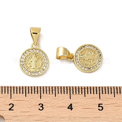 Rack Plating Brass with Cubic Zirconia Pendant&nbsp;KK-Q795-22G