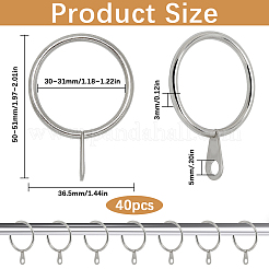 Iron Drape Sliding Eyelet Rings&nbsp;IFIN-SP0001-17A-P