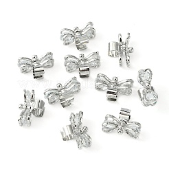 Bowknot Alloy Slide Charms&nbsp;ZIRC-R007-036A-02