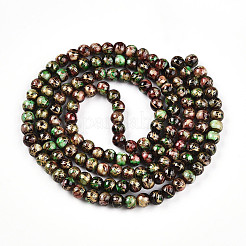 Baking Paint Glass Beads Strands&nbsp;DGLA-N003-6mm-B07