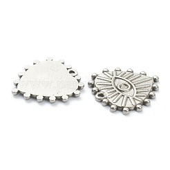 304ステンレススチールペンダントカボションセッティングエナメル  目でハート  ステンレス鋼色  19.5x20x1.5mm  穴：1.4mm&nbsp;STAS-P279-38P