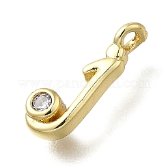 Brass Micro Pave Cubic Zirconia Pendants&nbsp;KK-B132-12G-J
