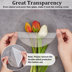 2Pcs 2 Styles Transparent Acrylic Sheet&nbsp;MACR-BC0001-09