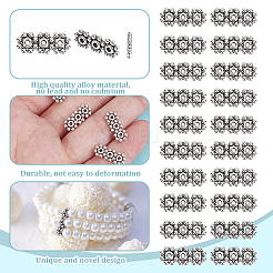 100Pcs Tibetan Style Alloy Spacer Bars&nbsp;TIBE-GO0001-08
