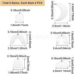 ステンレスペンダント201個  レーザー切断  ムーン  ステンレス鋼色  44x29x1mm  穴：1.6mm  12個/箱&nbsp;STAS-FH0001-28P