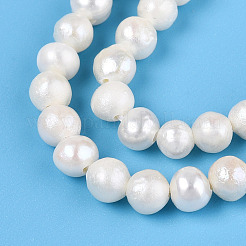 Natural Cultured Freshwater Pearl Beads Strands&nbsp;X-PEAR-N013-04F