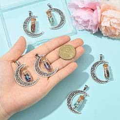 7Pcs Moon Alloy Pendants&nbsp;PALLOY-FS00069