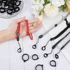 紛失防止ネックレスストラップのDIYキット  ポリエステルネックストラップ  紛失防止アーク ペン ストラップ ストラップ  電子スタイラス & ライター & ペン ハニング ホルダー ストラップ ストラップ用  ミックスカラー  41個/箱&nbsp;DIY-GF0008-78