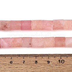 染め加工天然石ホワイトジェイドビーズ連売り  コラム  ピンク  8x8~10mm  穴：0.9~1.2mm  約42~44個/連  14.37~15.35インチ（36.5~39cm）&nbsp;G-Q606-77A-02