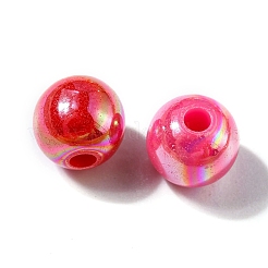 不透明なアクリルビーズ  ラウンド  ミックスカラー  8x7mm  穴：2mm&nbsp;MACR-YW0002-18B