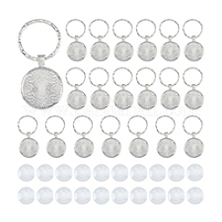 DIY Blank Dome Keychain Making Kit&nbsp;DIY-DC0002-15