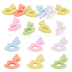 10Pcs UV Plating Opaque Acrylic Beads&nbsp;OACR-TA0004-10