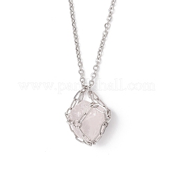 304 Stainless Steel Macrame Pouch Necklace Making for Gemstone Nuggets&nbsp;NJEW-JN05524
