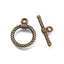 Alloy Toggle Clasps&nbsp;PALLOY-F178-01AB-NF