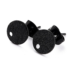 304 Stainless Steel Stud Earring Findings Ion Plating(IP)&nbsp;STAS-O144-01A-B