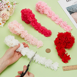 5 Yards 5 Colors Polyester Chiffon Lace Trim&nbsp;SRIB-BC0001-29