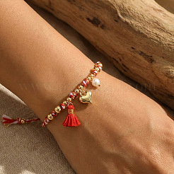 Pride Month Alloy Heart Charm Bracelets&nbsp;YY7958-2