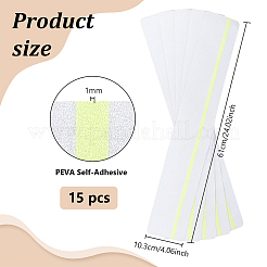 PEVA Self-Adhesive Luminous Anti-slip Sticker with Neon Green Strip&nbsp;AJEW-WH0643-004