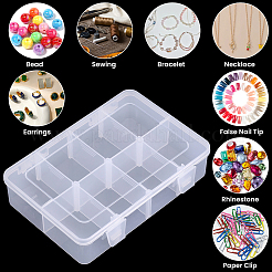 2Pcs 8 Grids PP Plastic Storage Boxes&nbsp;CON-PA0001-12