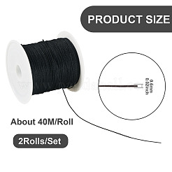 2 Rolls Nylon Chinese Knot Cord&nbsp;NWIR-TA0001-32