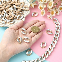 100Pcs Acrylic Linking Rings&nbsp;SACR-CJ0001-35S