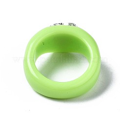 Opaque Acrylic Finger Rings&nbsp;RJEW-Q162-001B