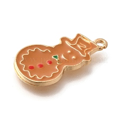 Christmas Theme Alloy Enamel Pendants&nbsp;ENAM-Q509-01KCG-04