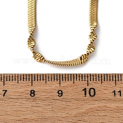 304 Stainless Steel Twisted Snake Necklaces for Women&nbsp;NJEW-M107-06G