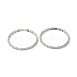 変色しない304ステンレススチールの指輪  ステンレス鋼色  usサイズ9（18.9mm）&nbsp;RJEW-I101-02D-P