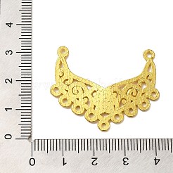 ラックメッキ合金シャンデリア部品リンク  鉛フリー及びカドミウムフリー  花  ゴールドカラー  29x36x1mm  穴：1.4~1.6mm&nbsp;FIND-C063-08G