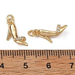 SHEGRACE Brass Pave Clear Cubic Zirconia Charms&nbsp;XGRQ4D131-656G