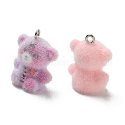 Flocking Opaque Resin Pendants&nbsp;RE-CBAC5B2-03P