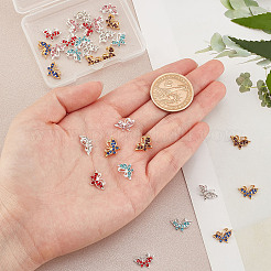 30Pcs 6 Colors Alloy Rhinestone Cabochons&nbsp;FIND-OC0001-68