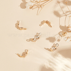 6Pcs Brass Bead Tips&nbsp;KK-BBC0013-75
