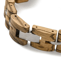 Wooden Watch Band Bracelets for Women Men&nbsp;BJEW-M306-01P