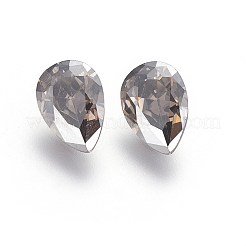 Electroplated Cubic Zirconia Pointed Back Cabochons&nbsp;X-ZIRC-I024-7x10-04